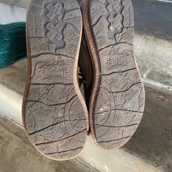 Born Temple Brown Leather Lace-Up Ankle Booties - Picture 6 of 6